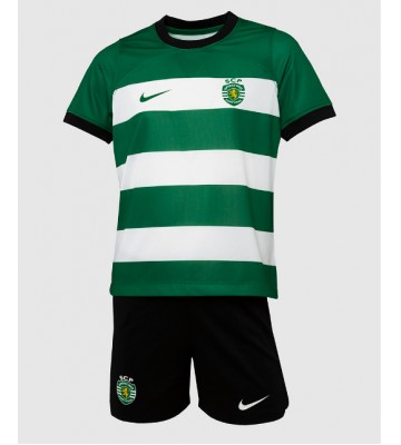 Sporting CP Hjemmebanesæt Børn 2023-24 Kort ærmer (+ korte bukser)